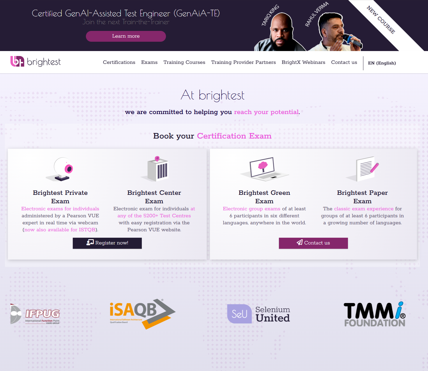 Hướng dẫn đăng ký thi ISTQB qua Brightest